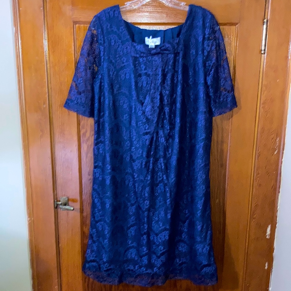 NWT “Sweet Mommy” Maternity and Nursing Straight Shape Lacy Formal Dress ~LL~